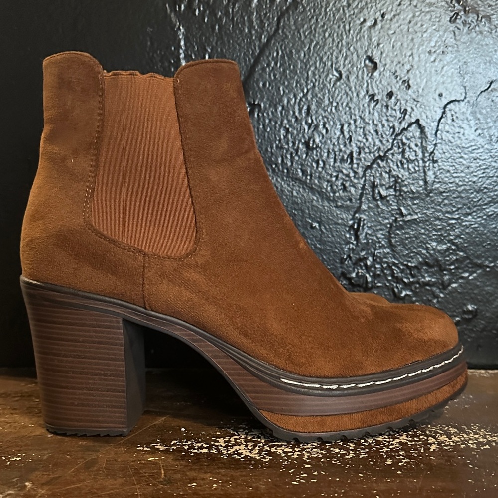 Altar'd State Chestnut Heeled Boots